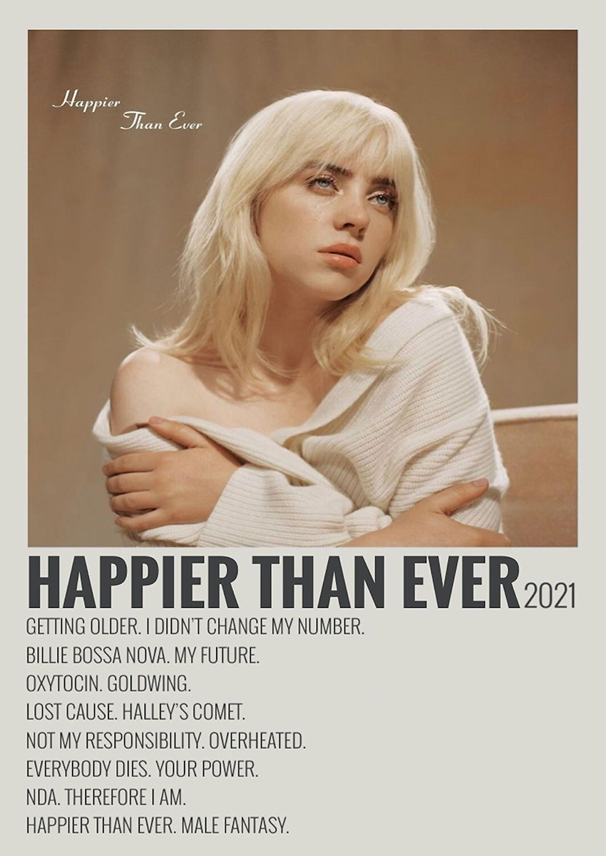 Billie Eilish Style Portrait Canvas Print & Poster Wall Art - AI PRINT LAB